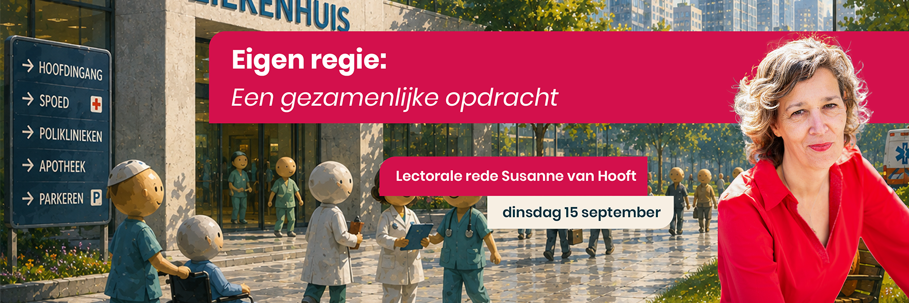 header met info over lectorale rede Susanne van Hooft