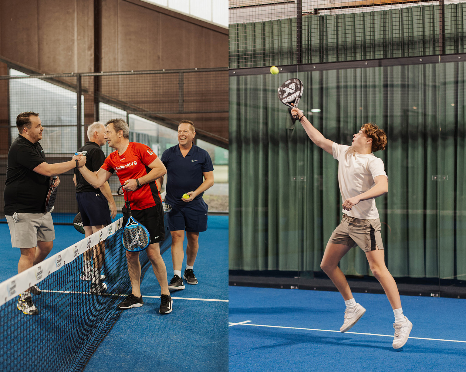 Een sfeerimpressie van het evenement Smash for Cash, het B2B padeltoernooi. Fotograaf: Renee Jacky fotografie.