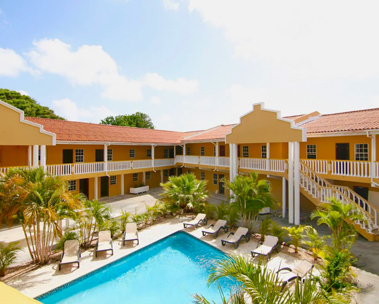 De locatie waar Demi verblijft tijdens haar stage in Curacao