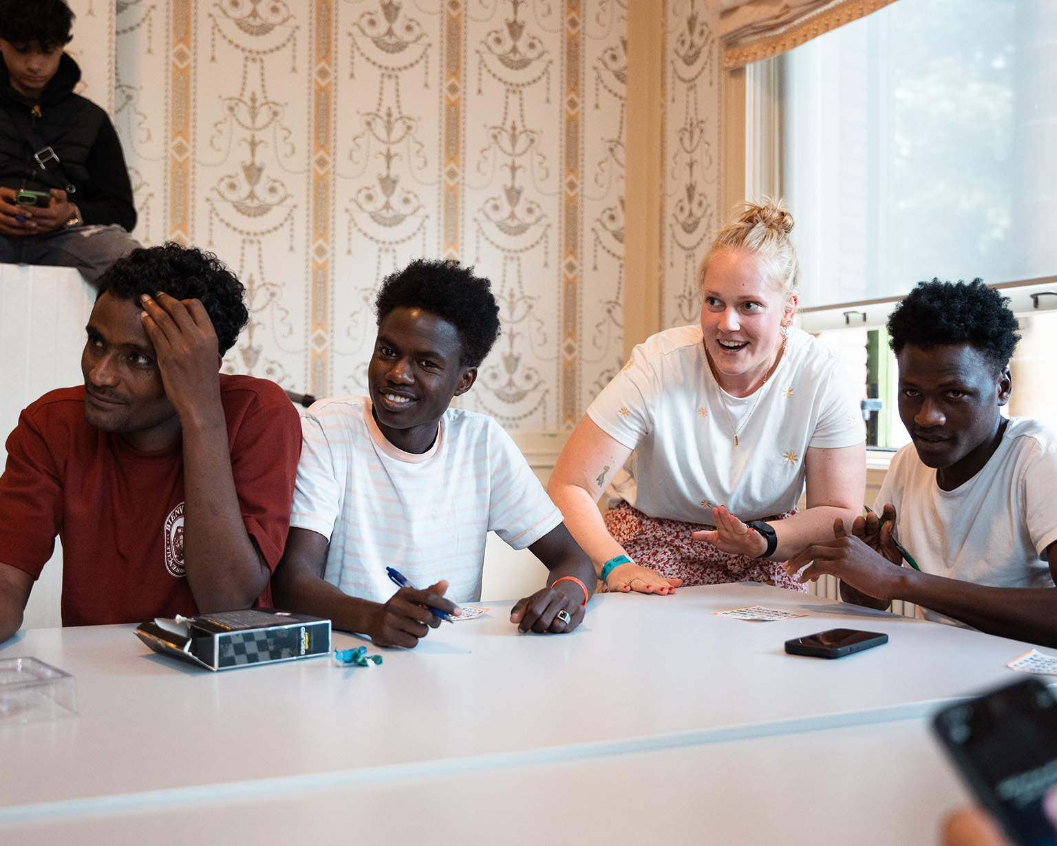 Femke in Malawi bij haar vrijwilligerswerk project